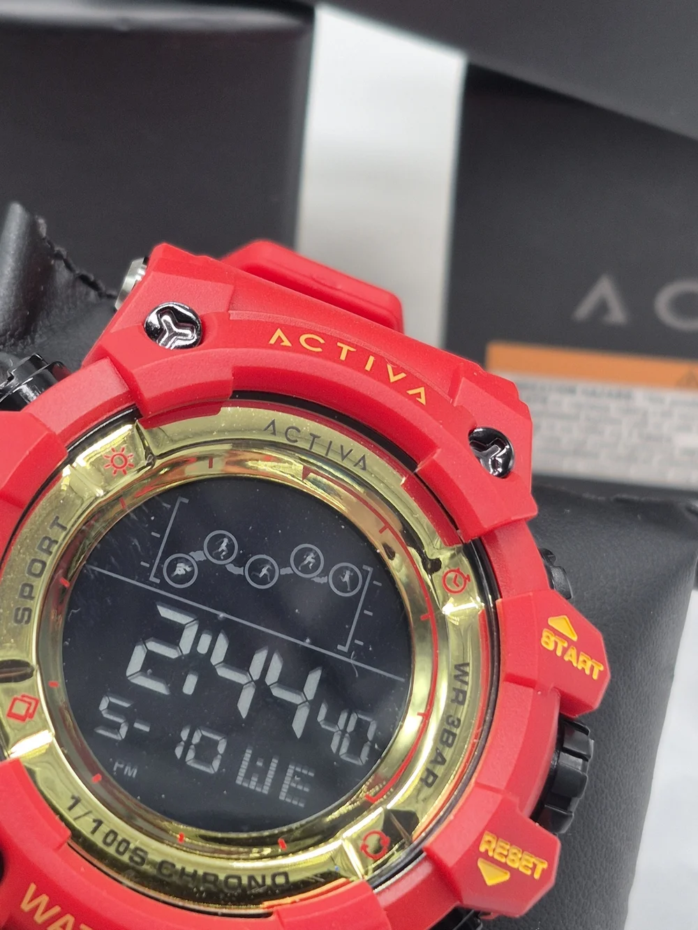 Ativa Red and Gold Digital Sports Watch
